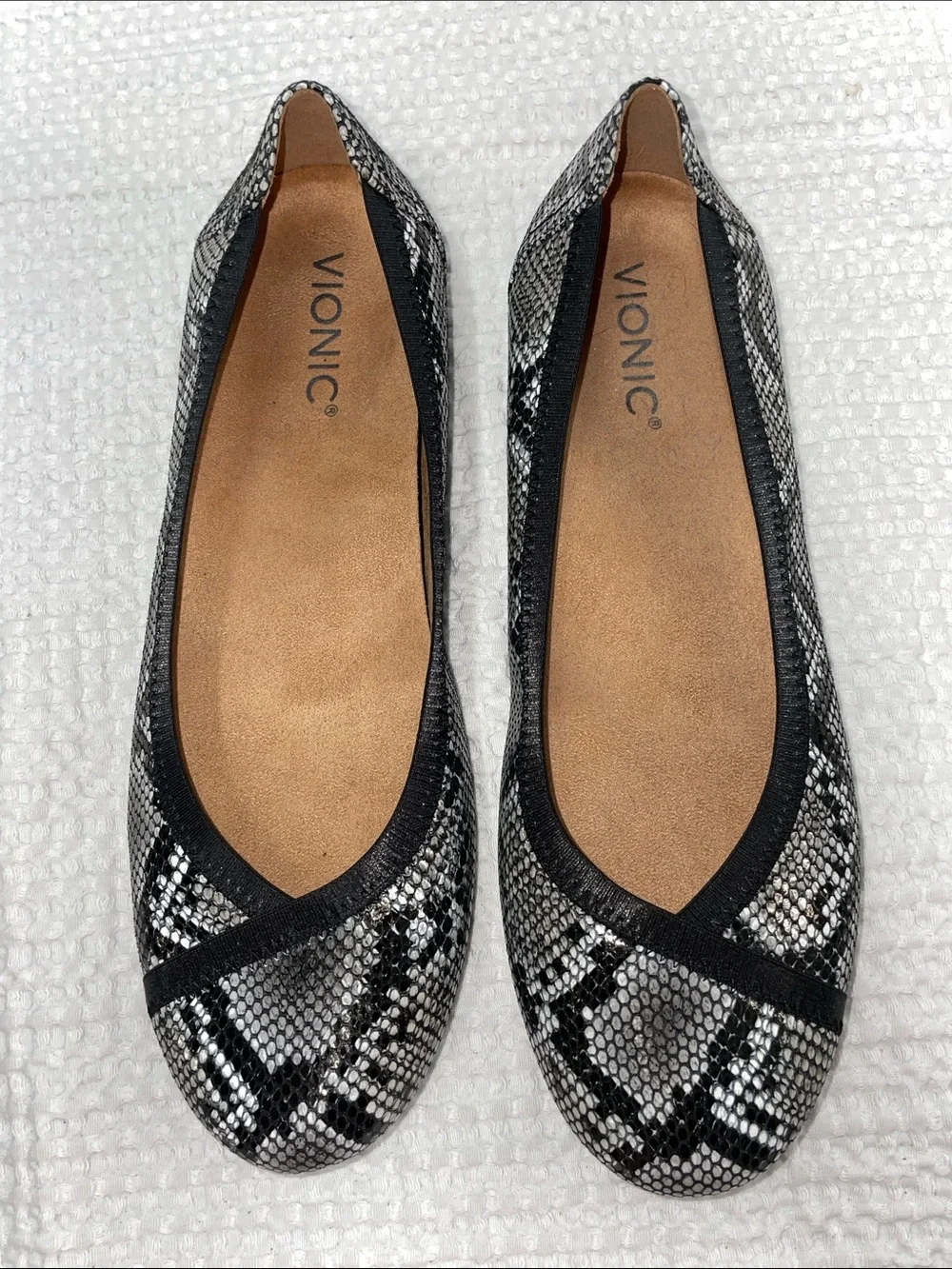 VIONIC SNAKESKIN PRINT FLATS FTL-07-056 - Picture 6 of 7